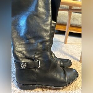 Coach tall dress black boots